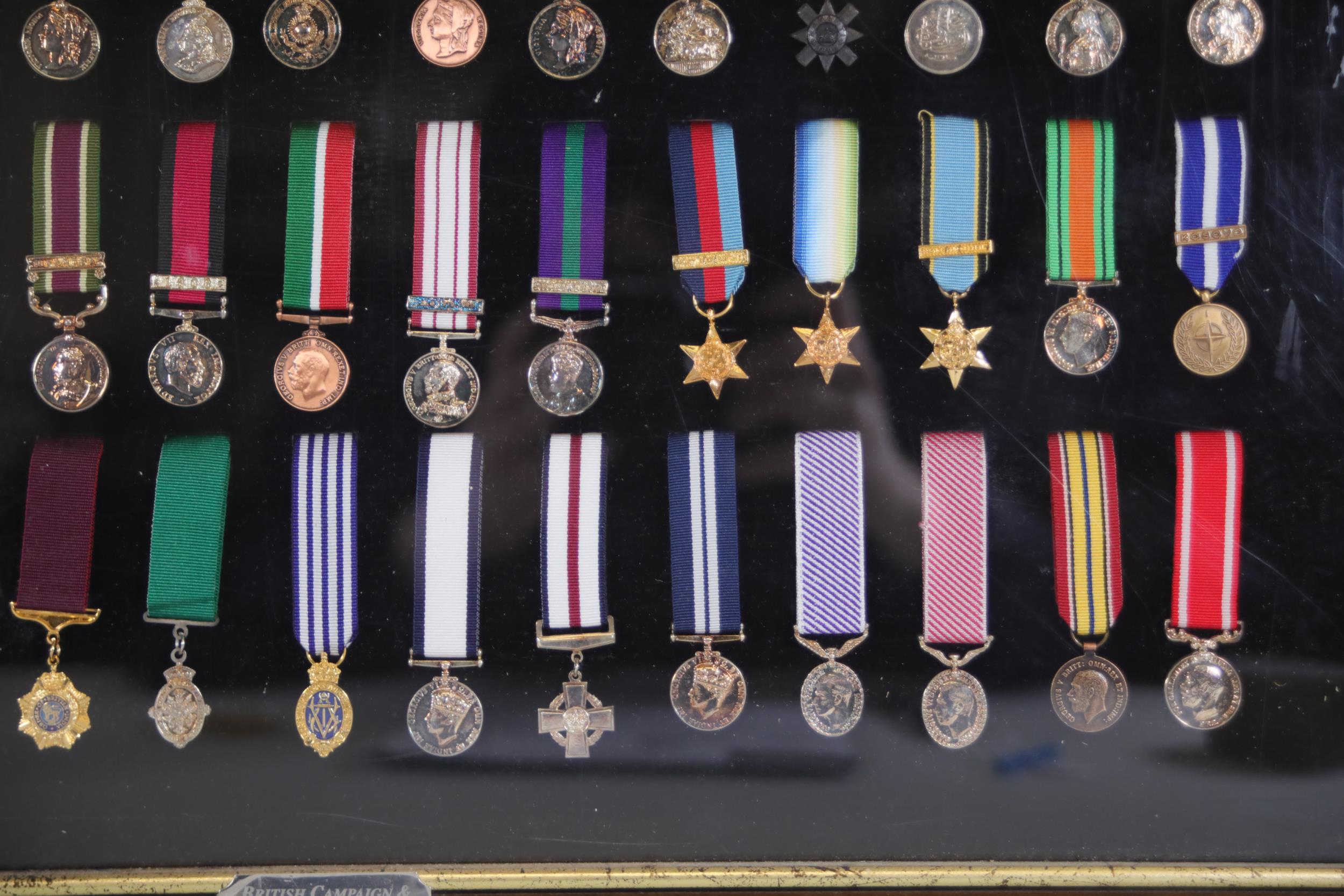 Collection of Framed British Medals - Image 3 of 8