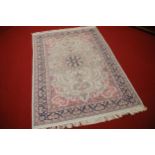 Persian Silk Nain Carpet Rug 199cm x 123cm
