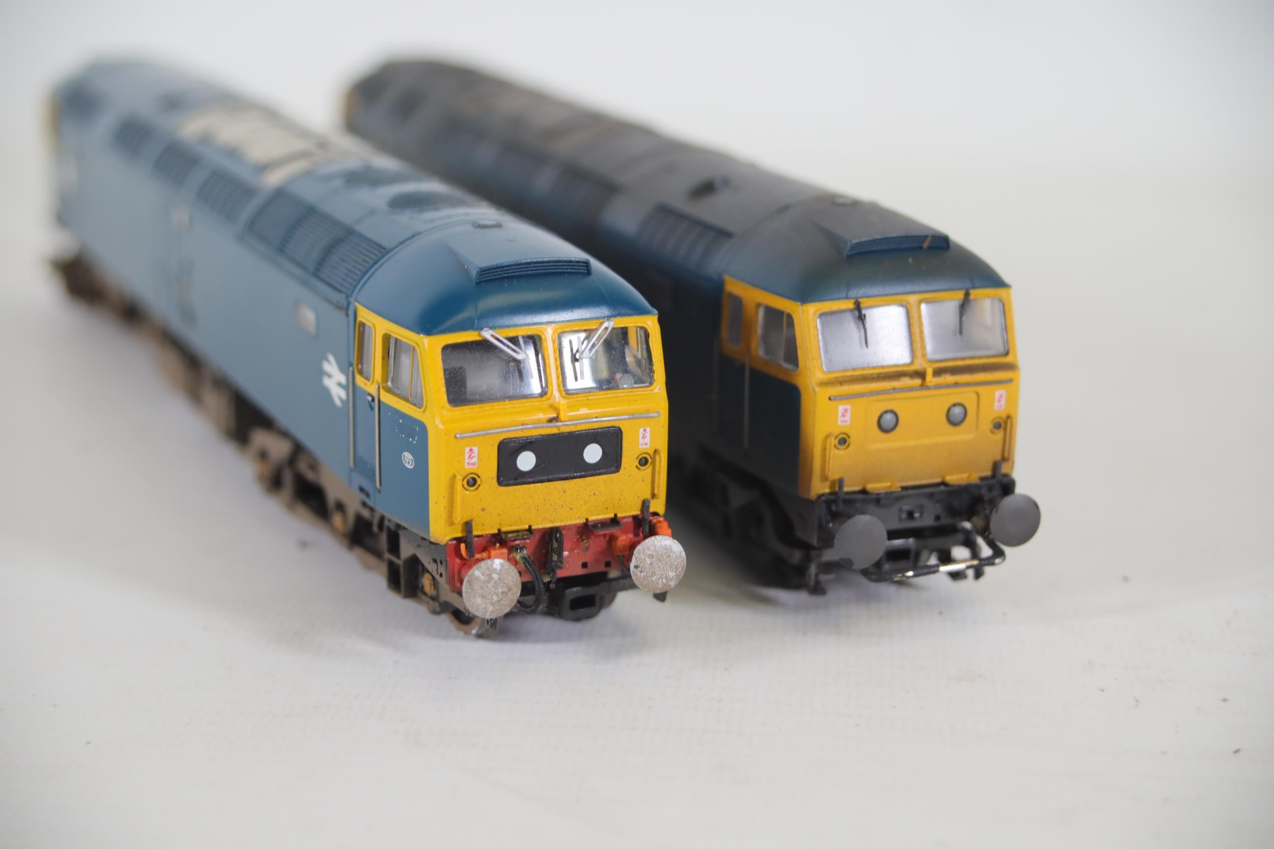 2 Bachmann OO Gauge Locomotives Class 47 BR Blue 47420 and 47008