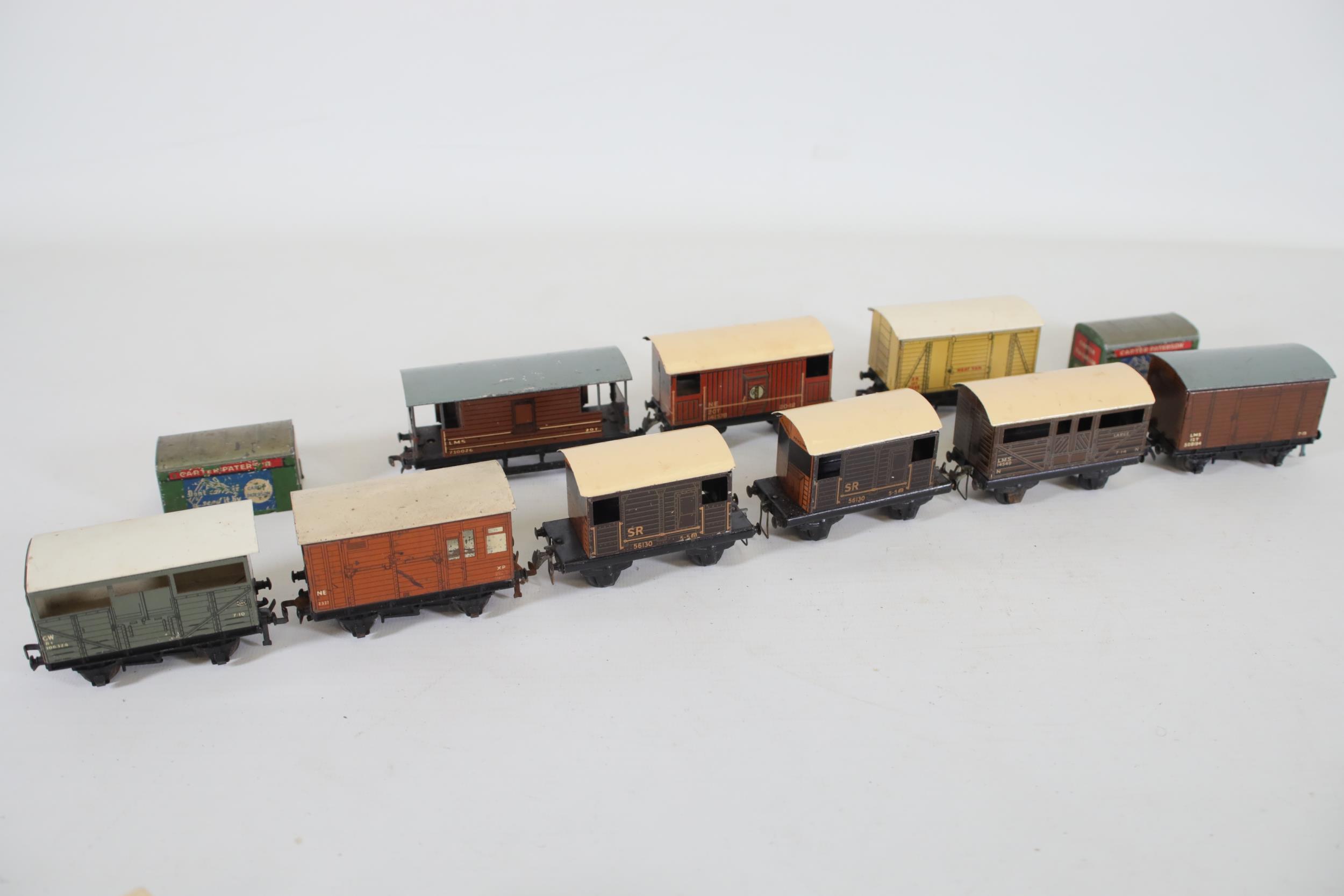 Large Selection of Tin Plate OO Gauge Goods Carriers and Wagons - Image 7 of 8