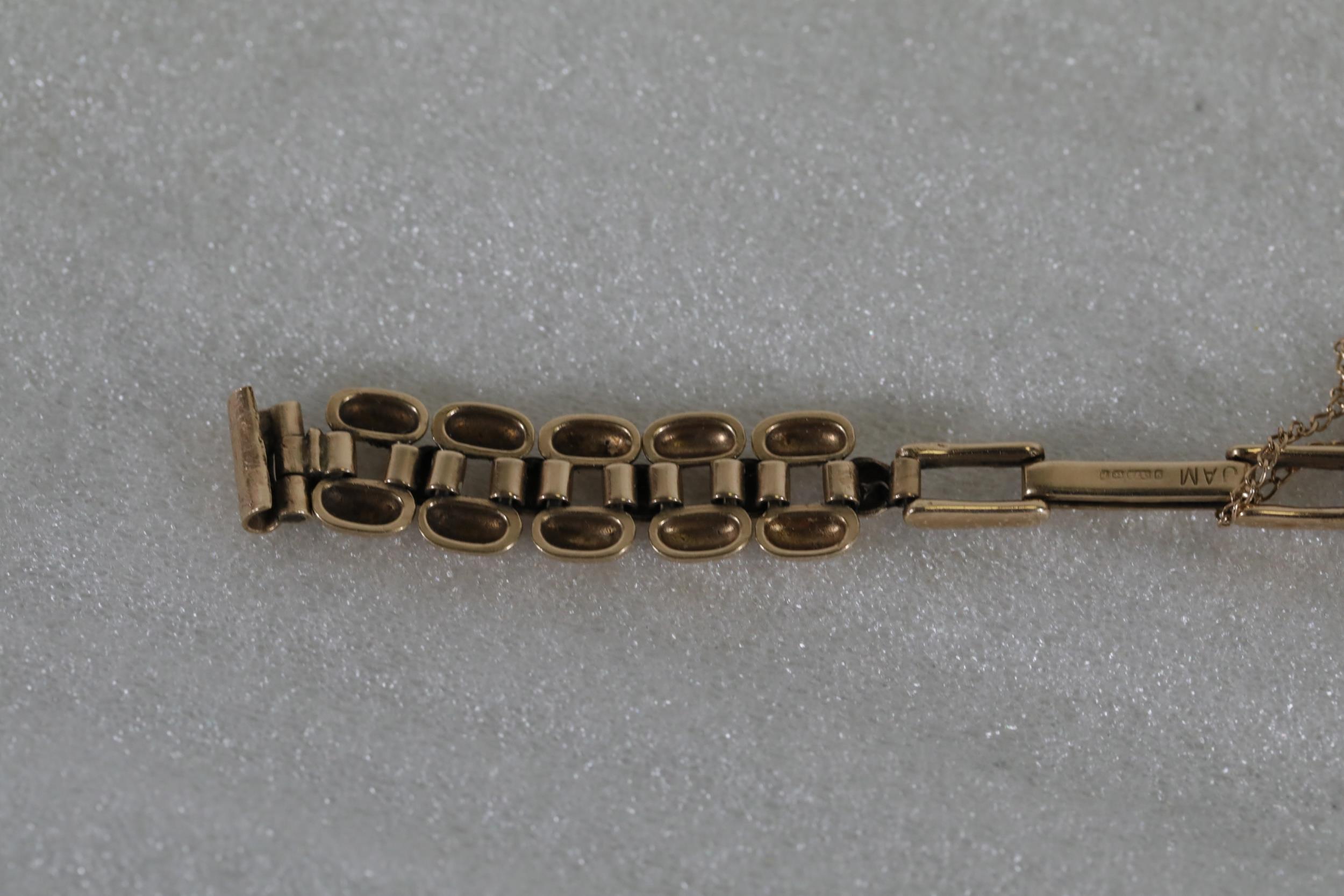 9ct Gold Bracelet Weight 9 Grams - Image 3 of 9