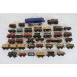 Large Selection of Tin Plate OO Gauge Goods Carriers and Wagons
