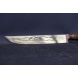 Ozbekiston Engraved Knife in good condition