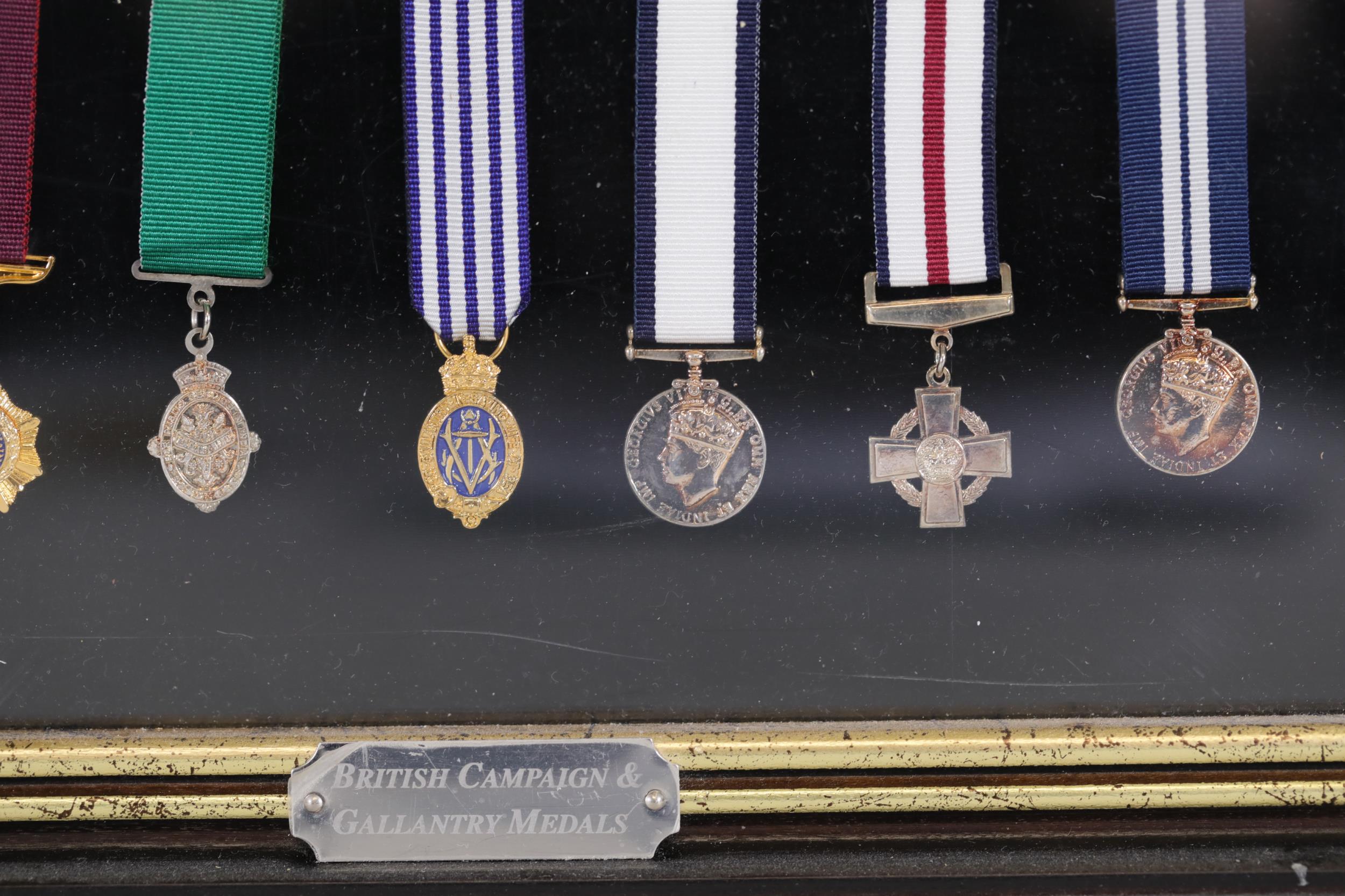 Collection of Framed British Medals - Image 7 of 8