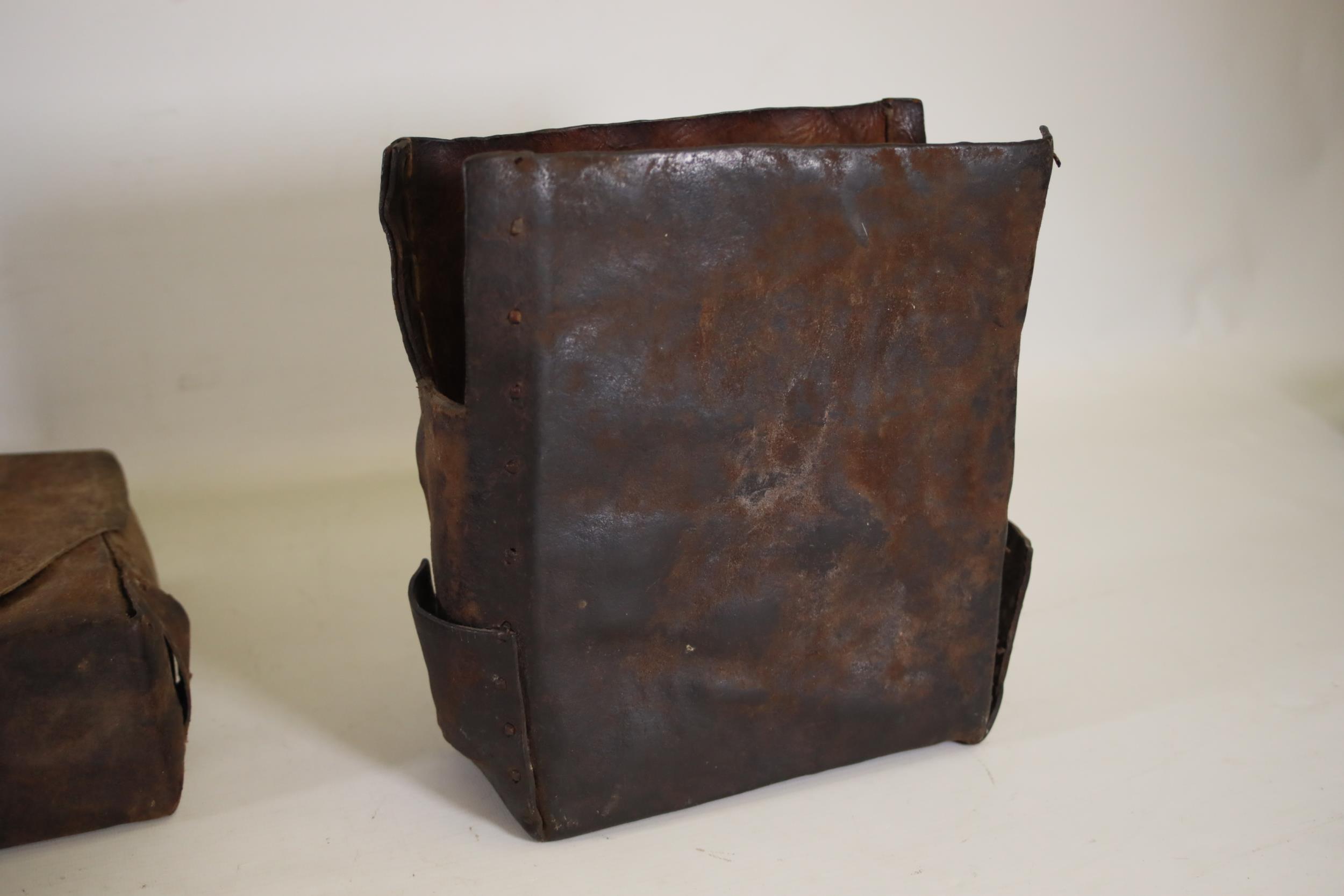 Ancient Leather Encased Bible with Vellum - Image 17 of 19