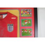 Signed and Framed English Football Shirt 2006