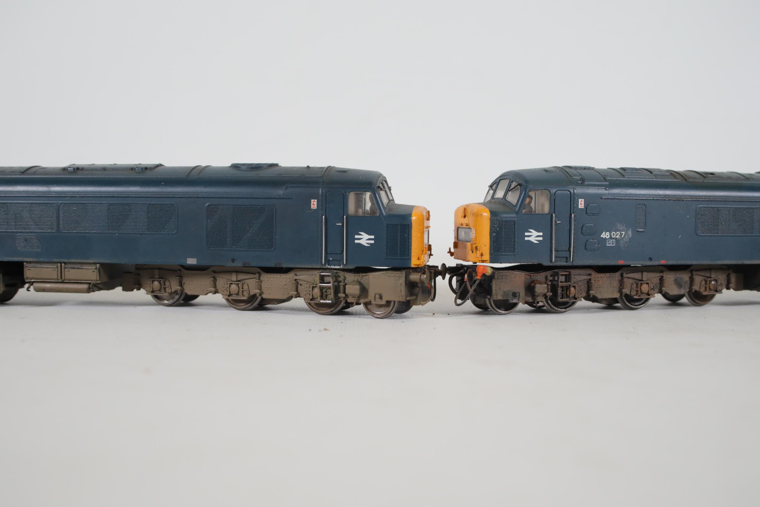 2 Bachmann OO Gauge Locomotives Class 46 BR Blue 46027 and 46053 - Image 8 of 8