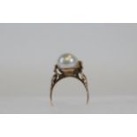 Gold Pearl Cocktail Ring