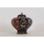 Kyoto Jippo ware Cloisonne Vase