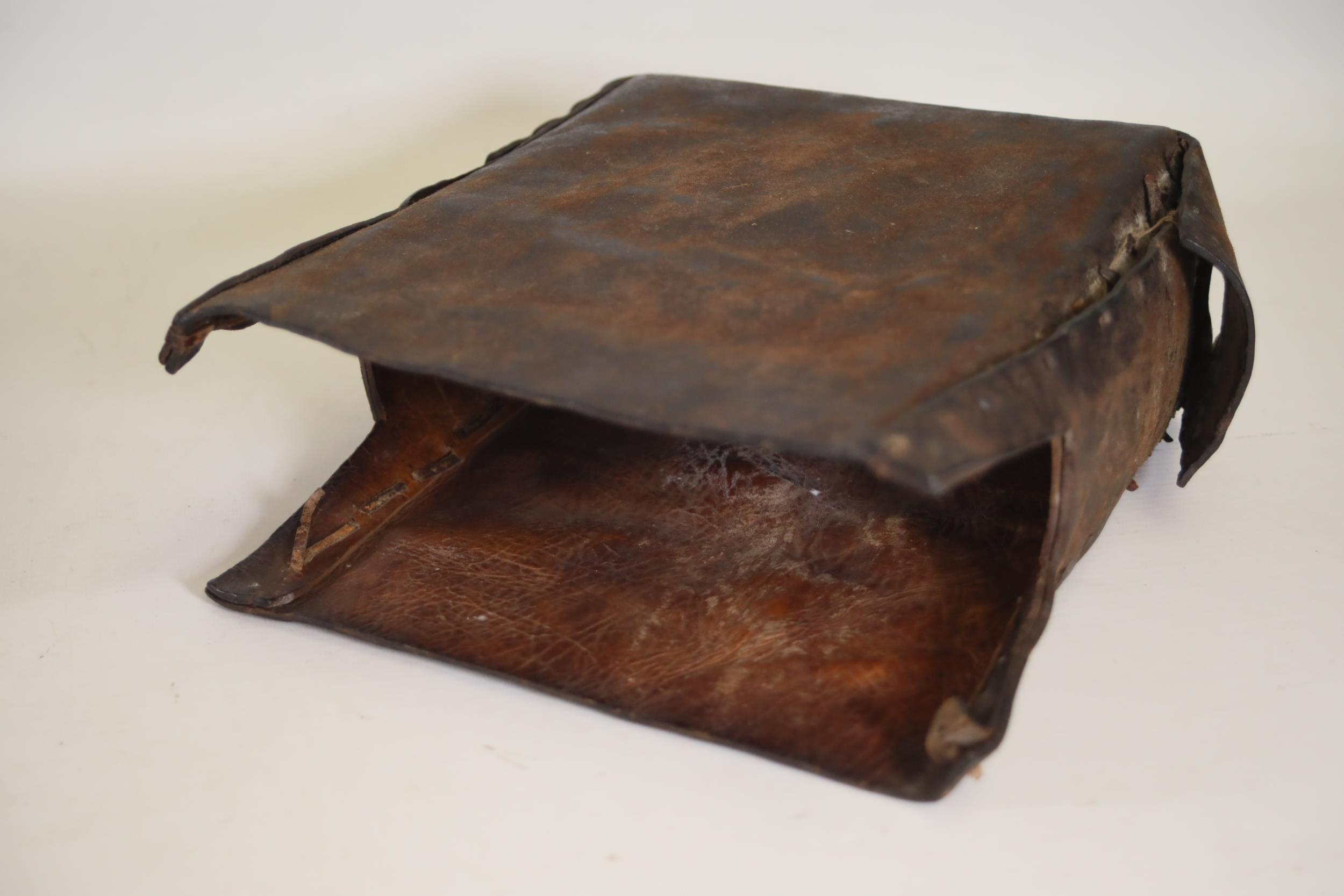 Ancient Leather Encased Bible with Vellum - Image 14 of 19