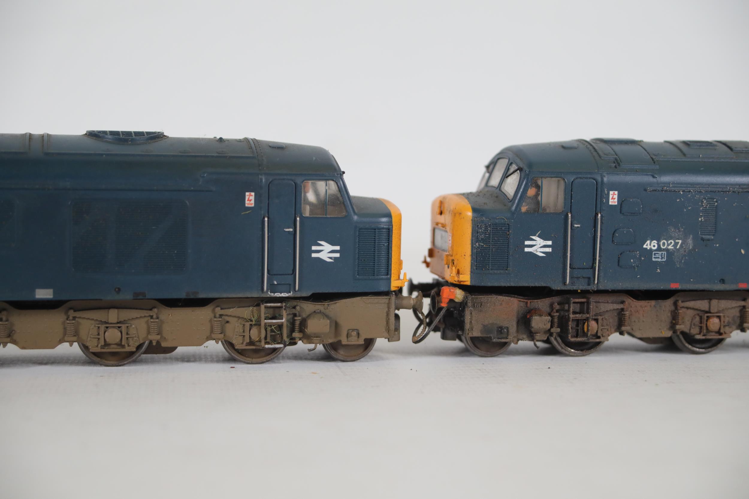 2 Bachmann OO Gauge Locomotives Class 46 BR Blue 46027 and 46053 - Image 3 of 8