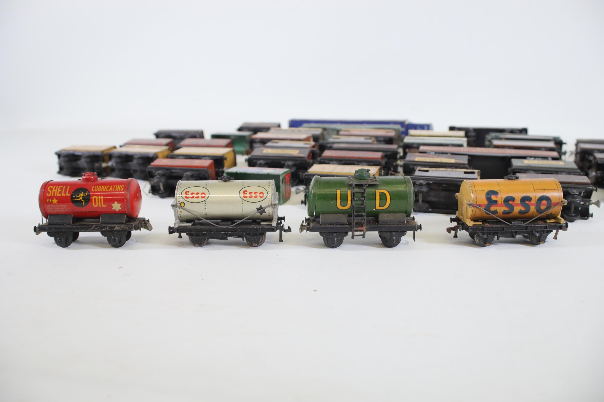 Large Selection of Tin Plate OO Gauge Goods Carriers and Wagons - Image 2 of 8
