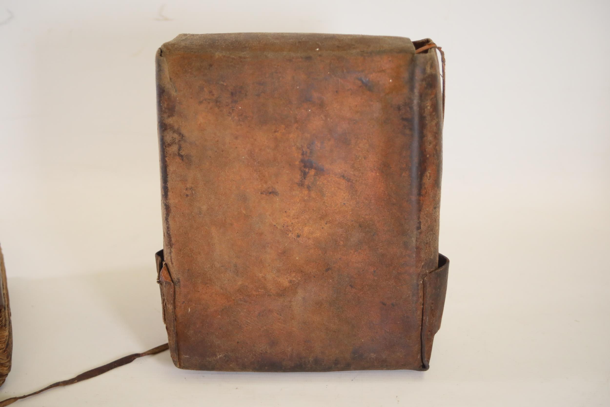 Ancient Leather Encased Bible with Vellum - Image 12 of 19