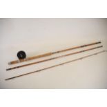 Vintage Bamboo Cane Fishing Rod in VGC with Reel