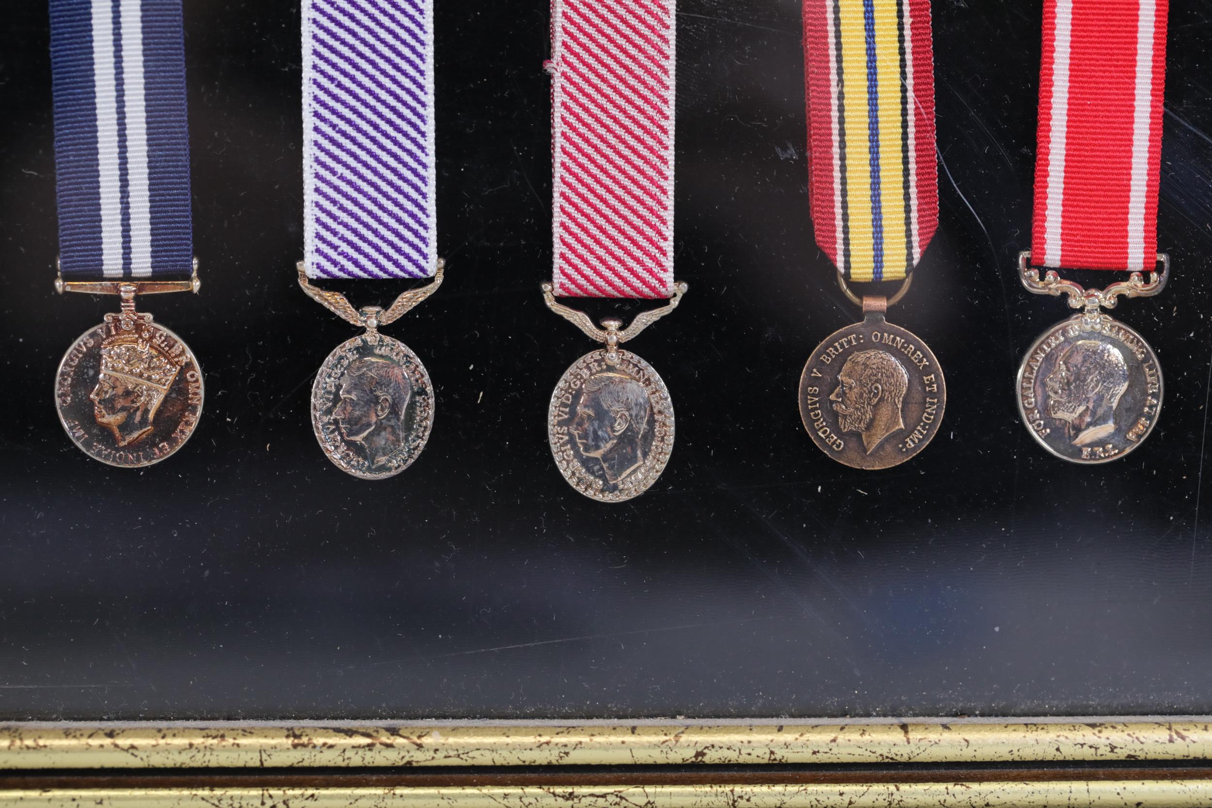 Collection of Framed British Medals - Image 6 of 8