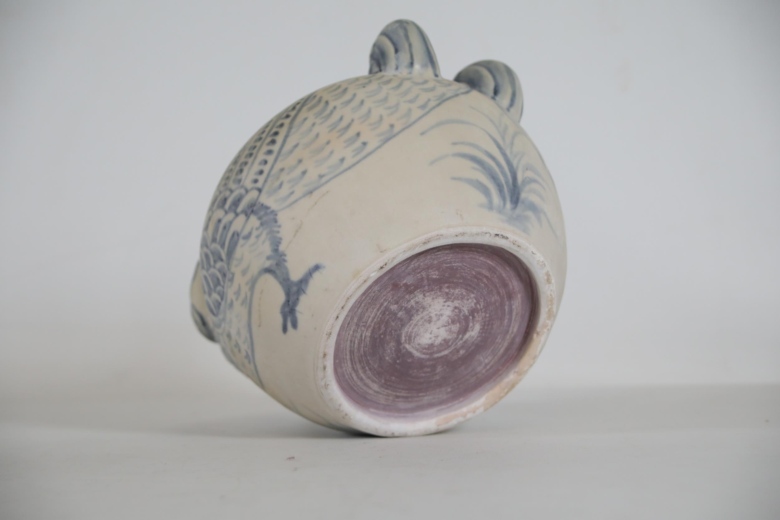 Hoi an Hoard Annamese Hand Painted Double Headed Parrot Teapot - Image 5 of 9