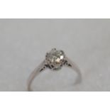 18CT White Gold and Diamond Ring