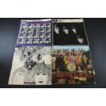 Collection of 3 Beatles Mono Vinyl Albums and 1 Stereo