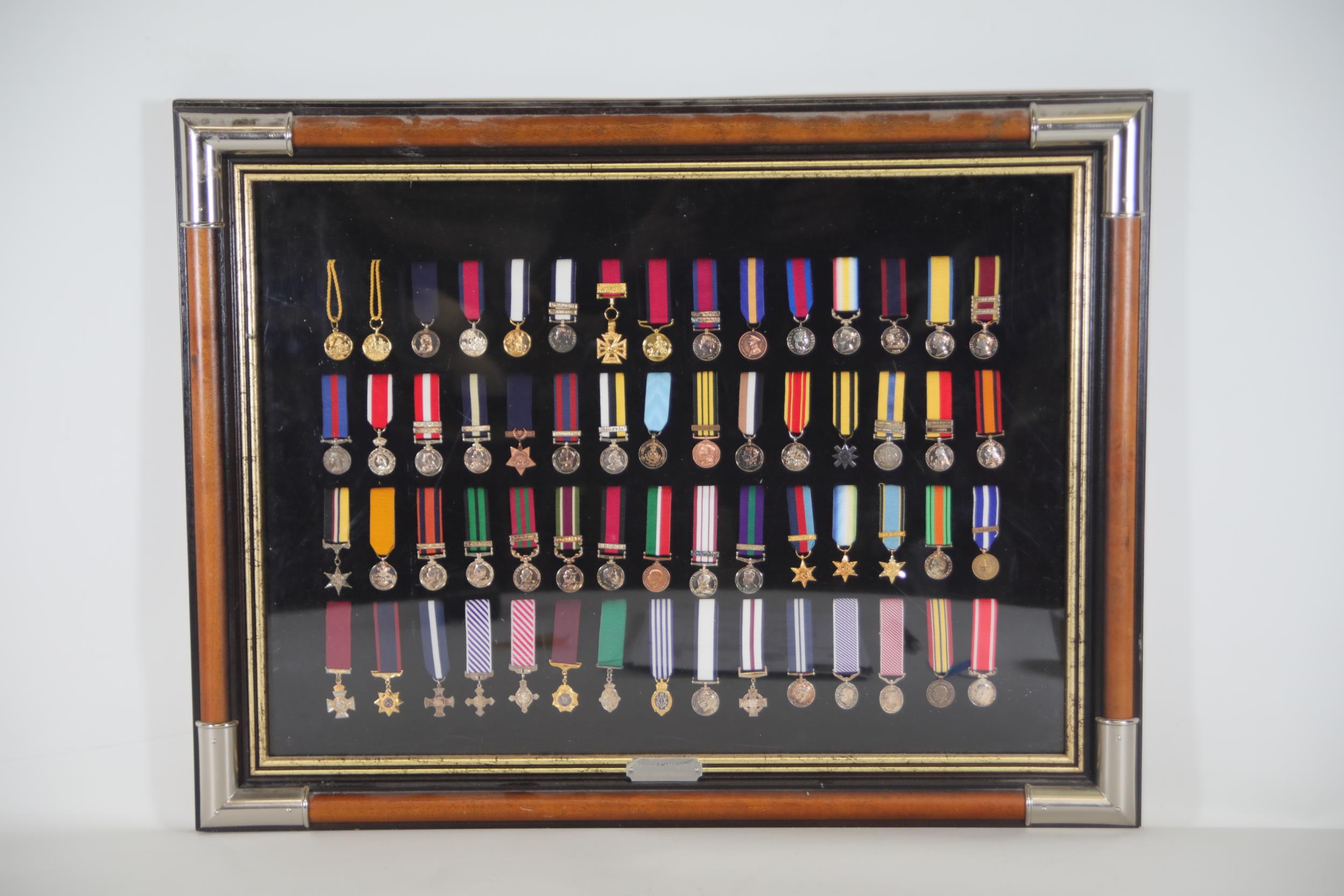 Collection of Framed British Medals