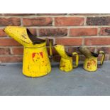 Graduated Set Of Three Vintage Oil Pourer's&nbsp;