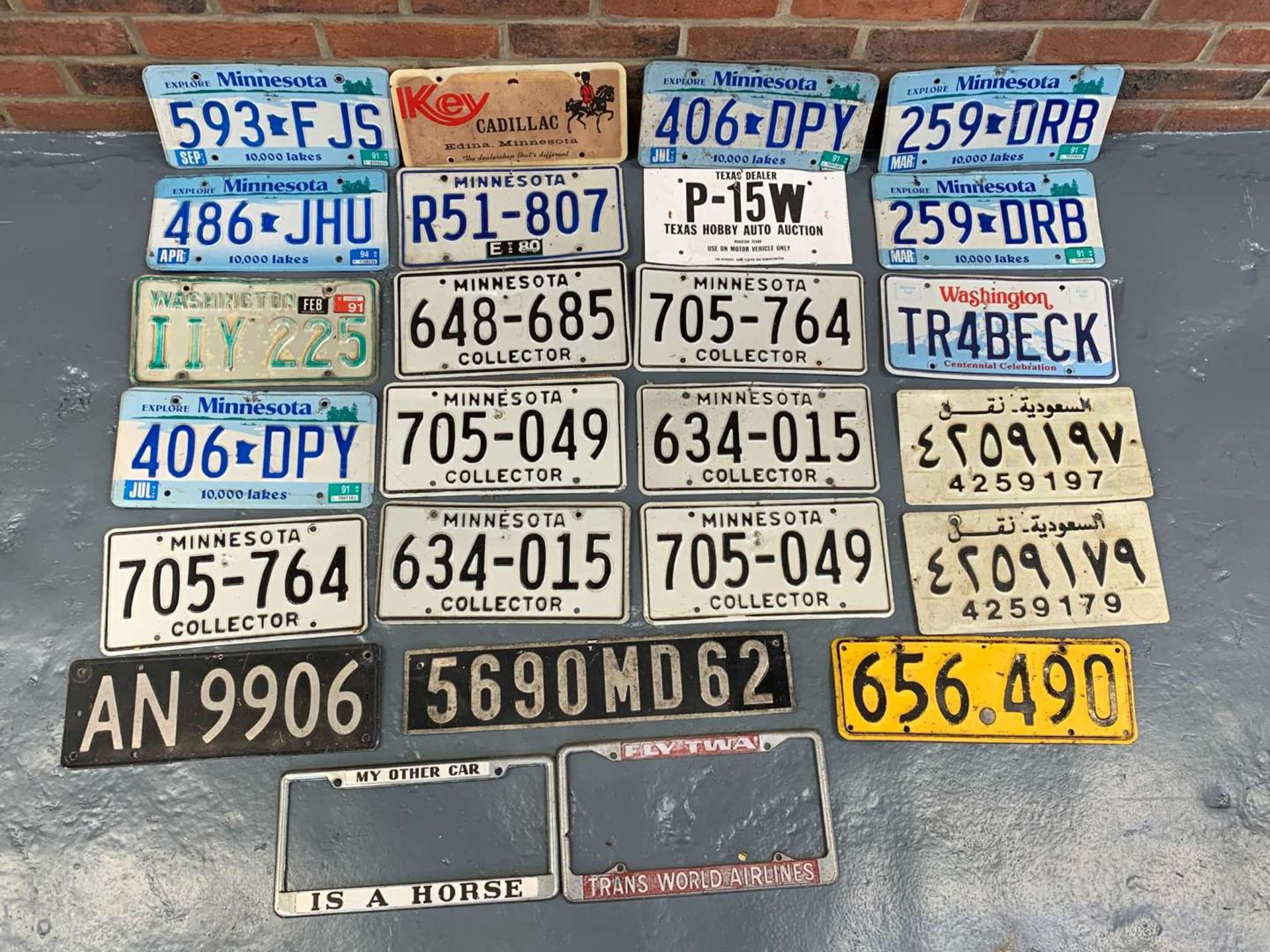 Twenty Three American and Other Number Plates - Image 3 of 3