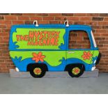 Large Wooden Painted “The Mystery Machine” Wall Art