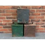Three Vintage Two Gallon Fuel Cans