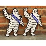 Metal Pair of Small Michelin Men