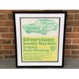 Original Framed Silverstone Formula 3/4 Poster