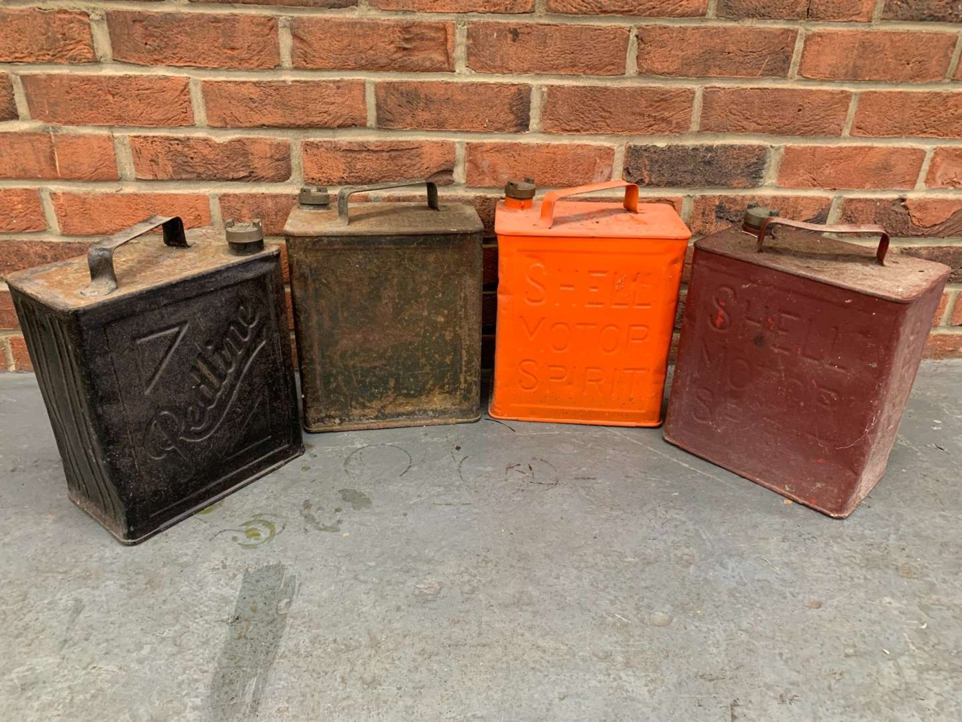 Four Vintage Two Gallon Fuel Cans&nbsp;