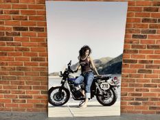 Large Display Sign of a Lady and Triumph