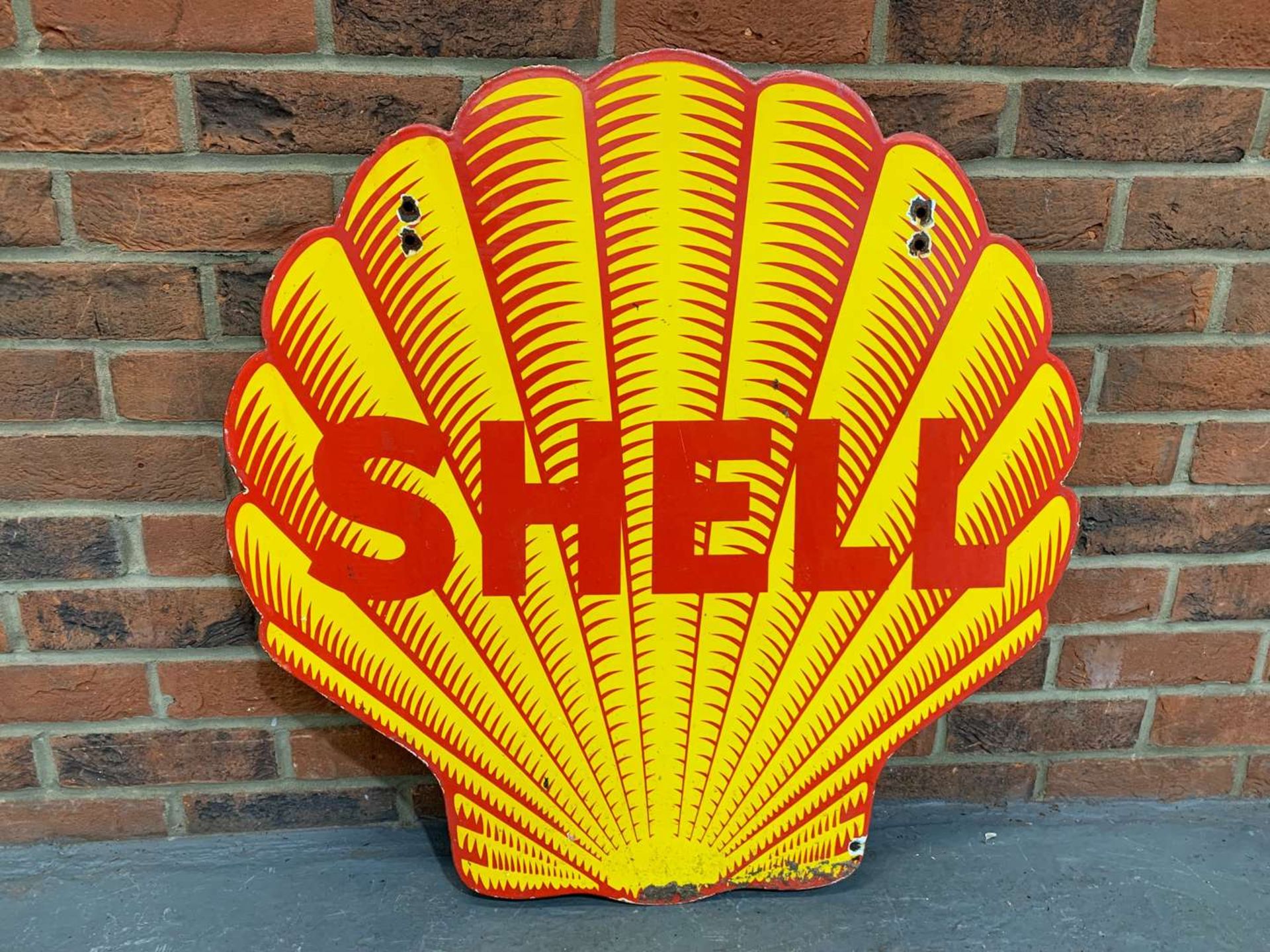 Enamel Shell Sign