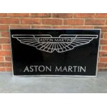 Large Cast Aluminium Aston Martin Sign
