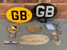 Mixed Lot Of Classic Car Badges