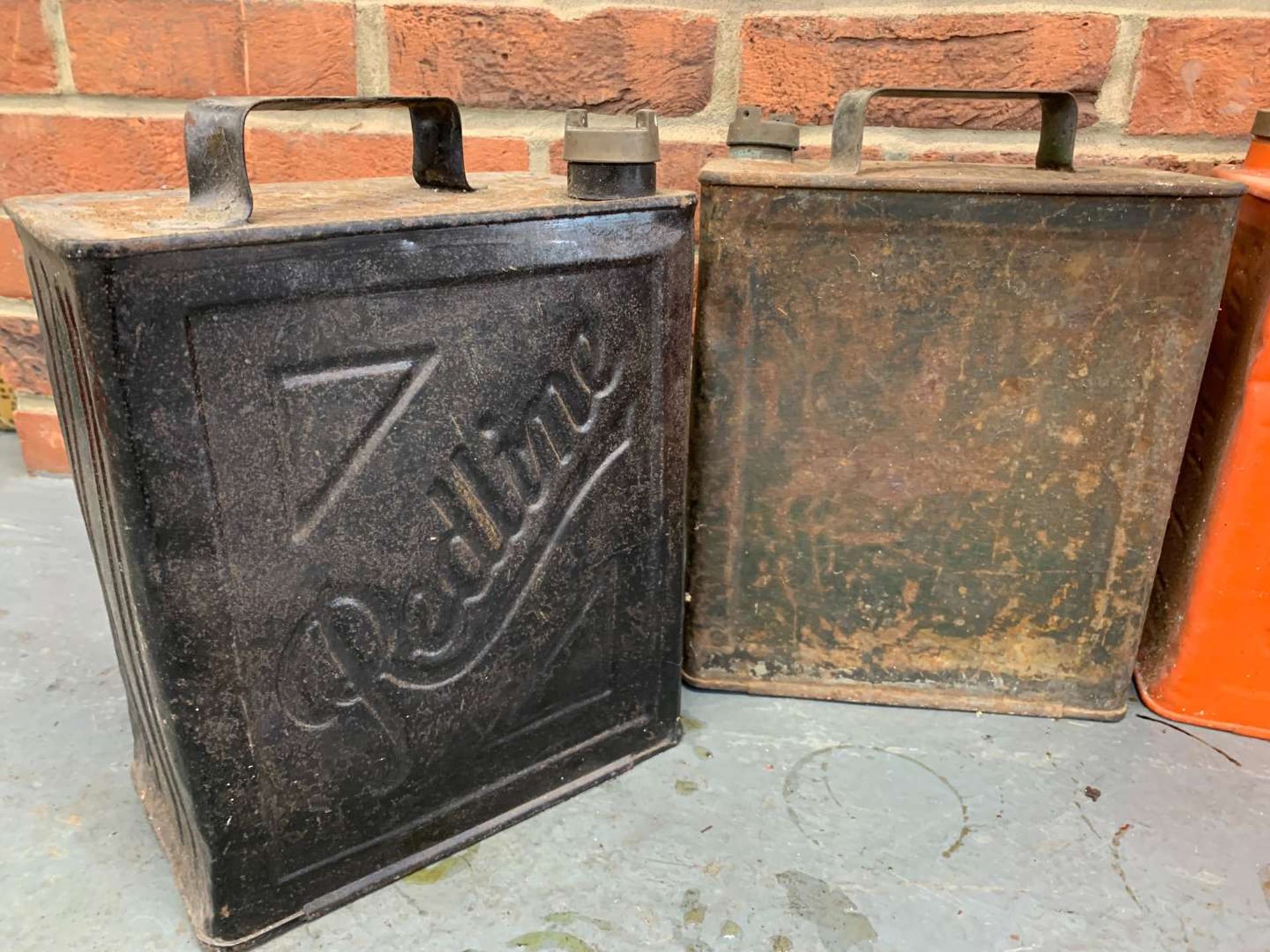 Four Vintage Two Gallon Fuel Cans&nbsp; - Image 2 of 4