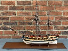 Scratch Built Wooden Model of a Small Galleon