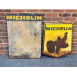 Tin Michelin Map Sign and One Other (2)