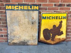 Tin Michelin Map Sign and One Other (2)