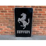 Large Cast Aluminium Ferrari Sign