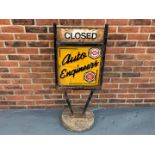 Auto Engineers Open/Closed Forecourt Sign