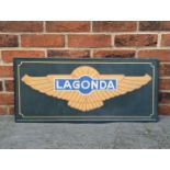 Painted Metal Lagonda Sign