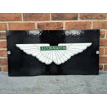 Painted Wooden Aston Martin Sign