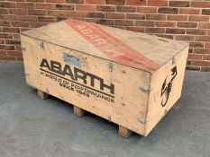 Liveried Abarth transportation crate (ex Goodwood display)