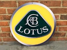 Metal Circular Lotus Sign