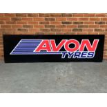 Large Avon Tyres Aluminium Sign