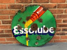 Enamel Circular Essolube Sign