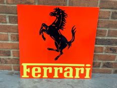 Metal Ferrari Sign