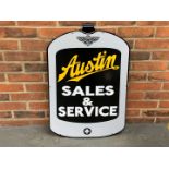 Enamel Austin Sales and Service Sign