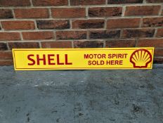 Perspex Shell Motor Spirit Sold Here Sign