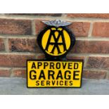 Cast Aluminium AA Approved Garage Services Sign